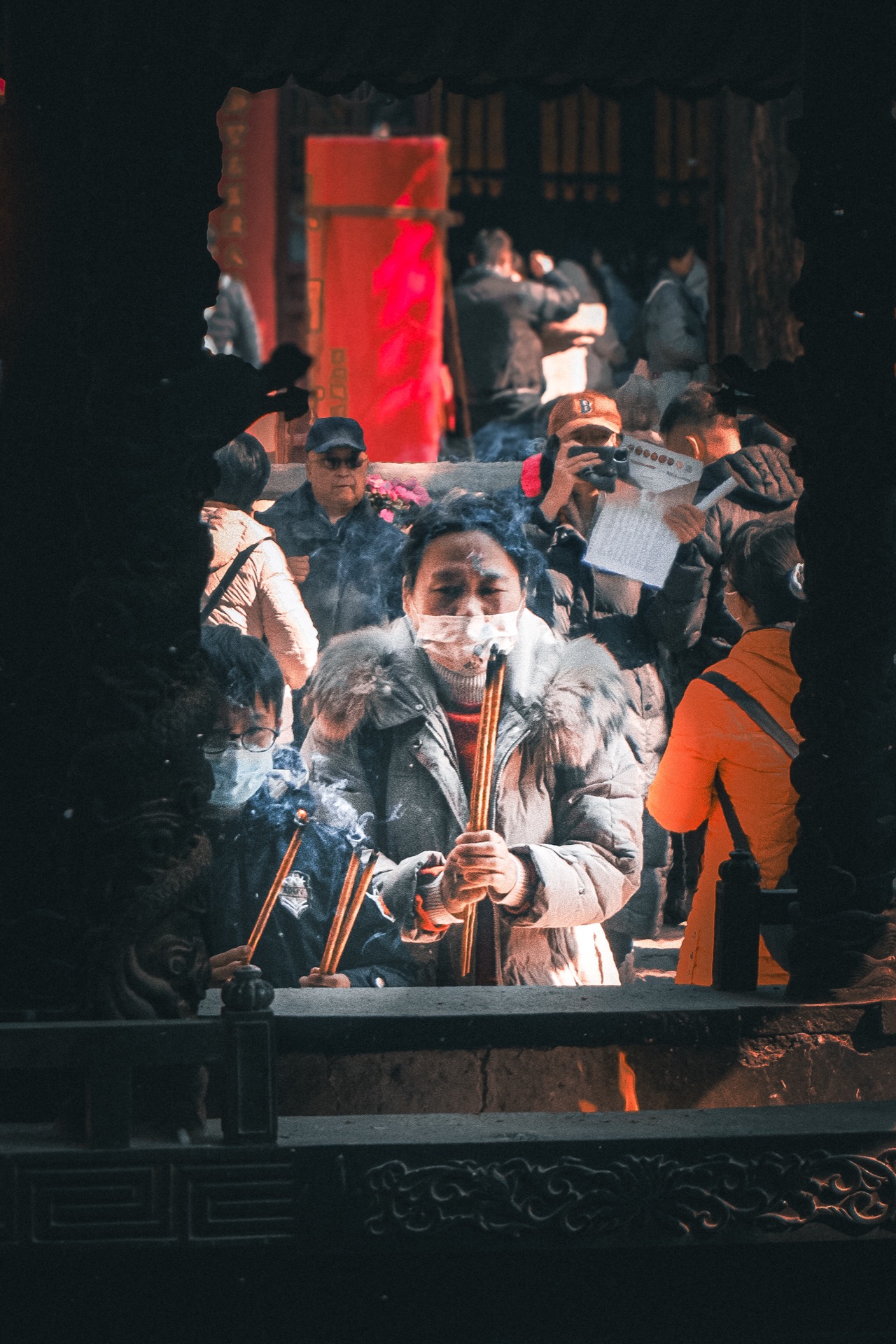Temple incense, China